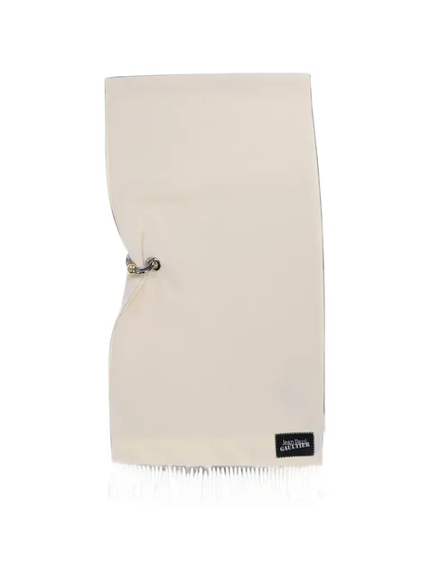 metal-ring fringe-edge scarf