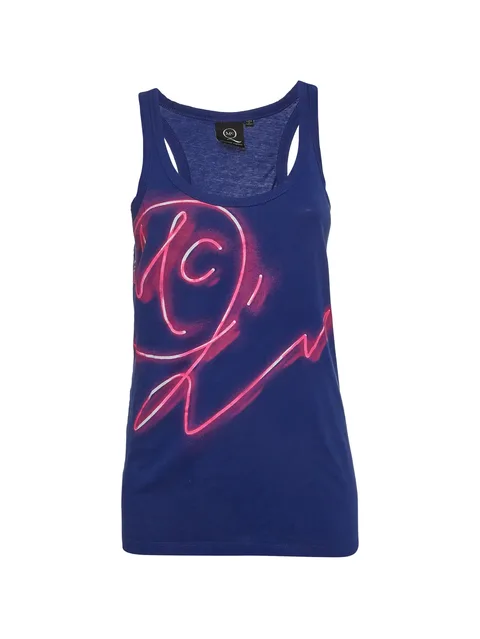 graphic-print tank top