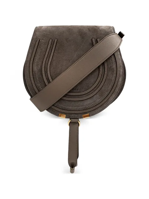 Marcie suede shoulder bag