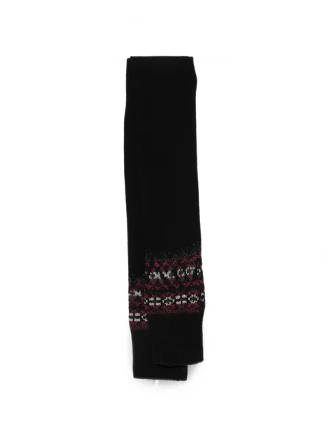 fair isle knit scarf
