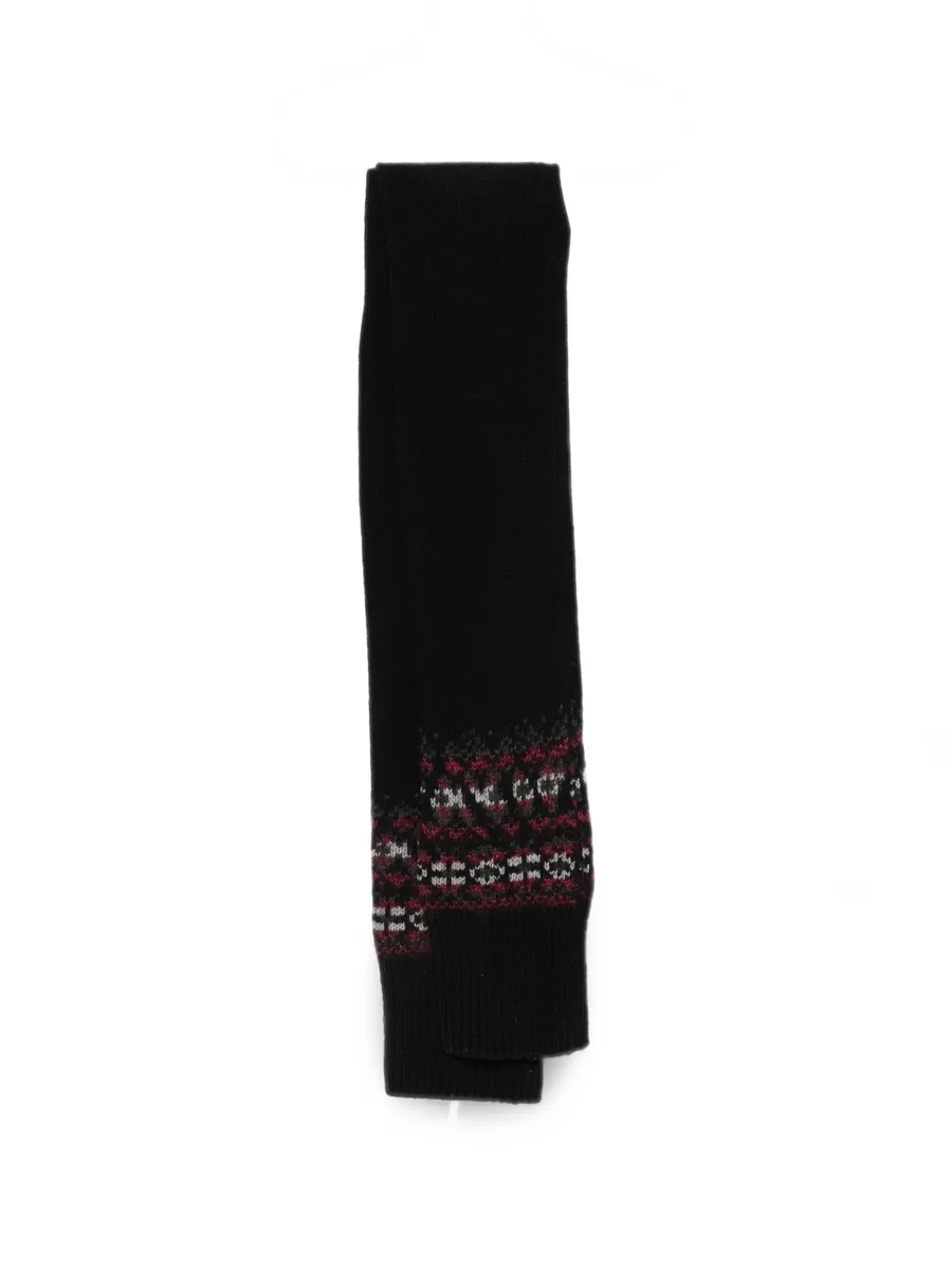 fair isle knit scarf 1