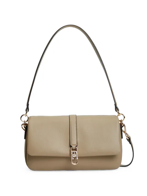 logo-plaque shoulder bag