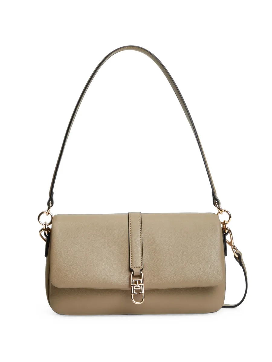 logo-plaque shoulder bag 1