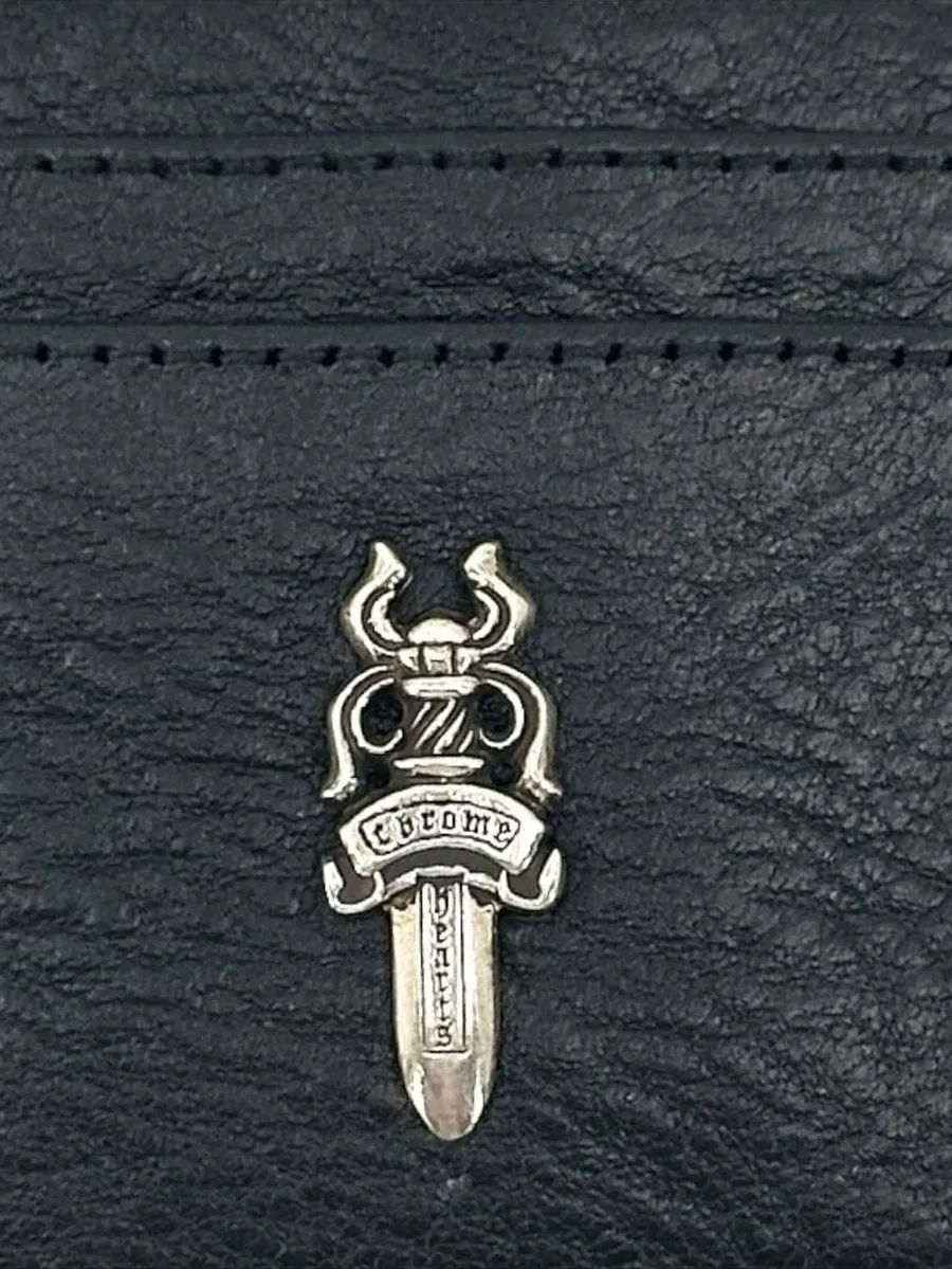 Dagger leather cardholder 2