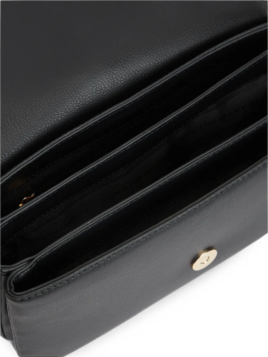 logo-plaque pebbled-effect shoulder bag 4