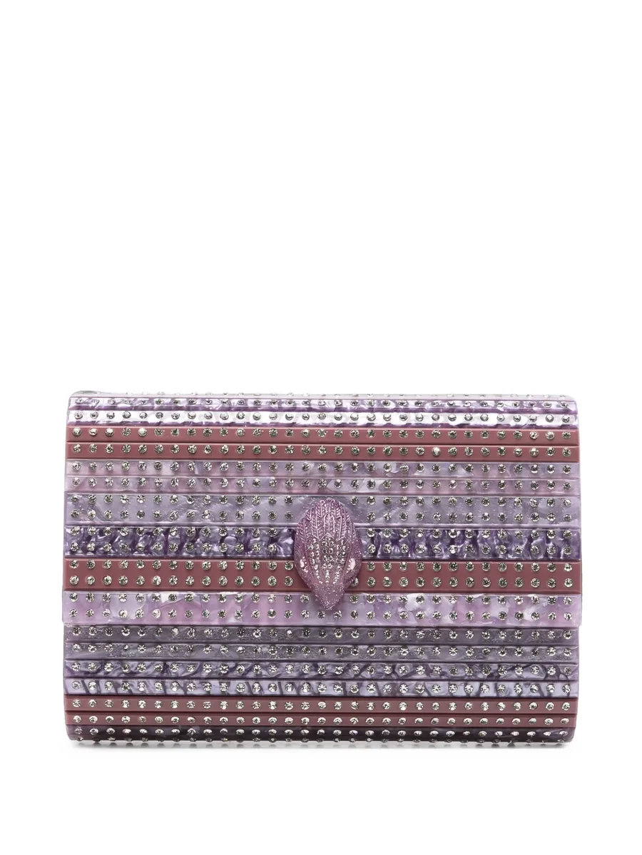 Eagle crystal-embellished clutch bag 1