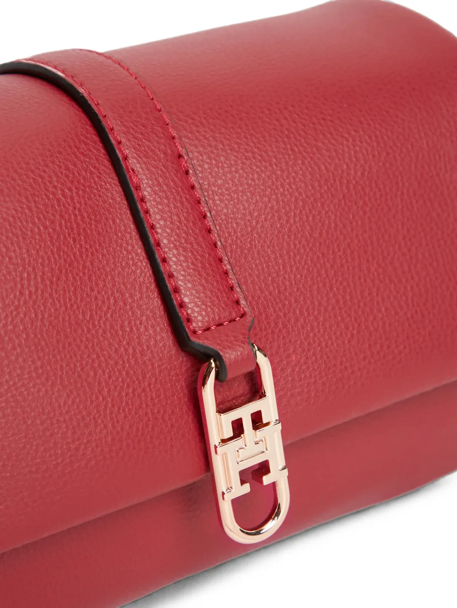 Libre logo-plaque pebbled shoulder bag 3