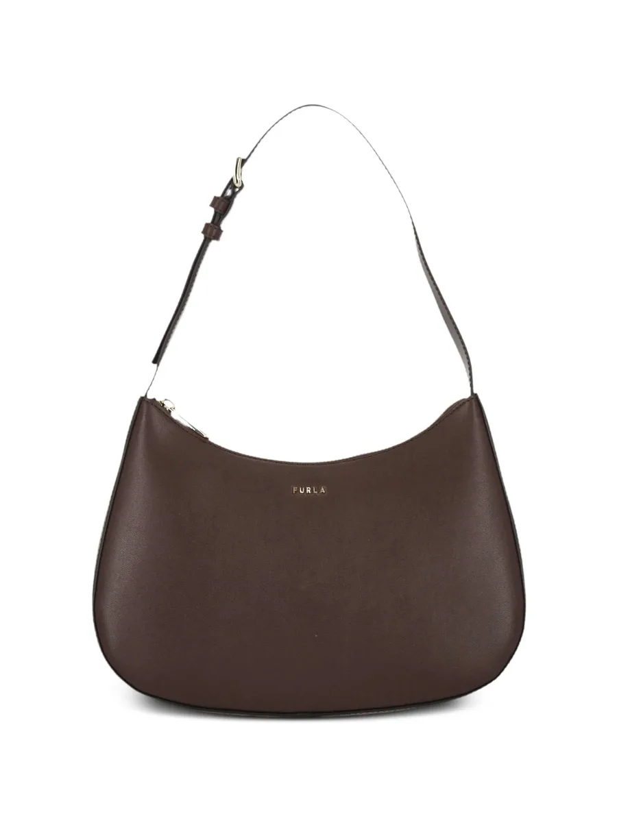 logo-lettering leather shoulder bag 1