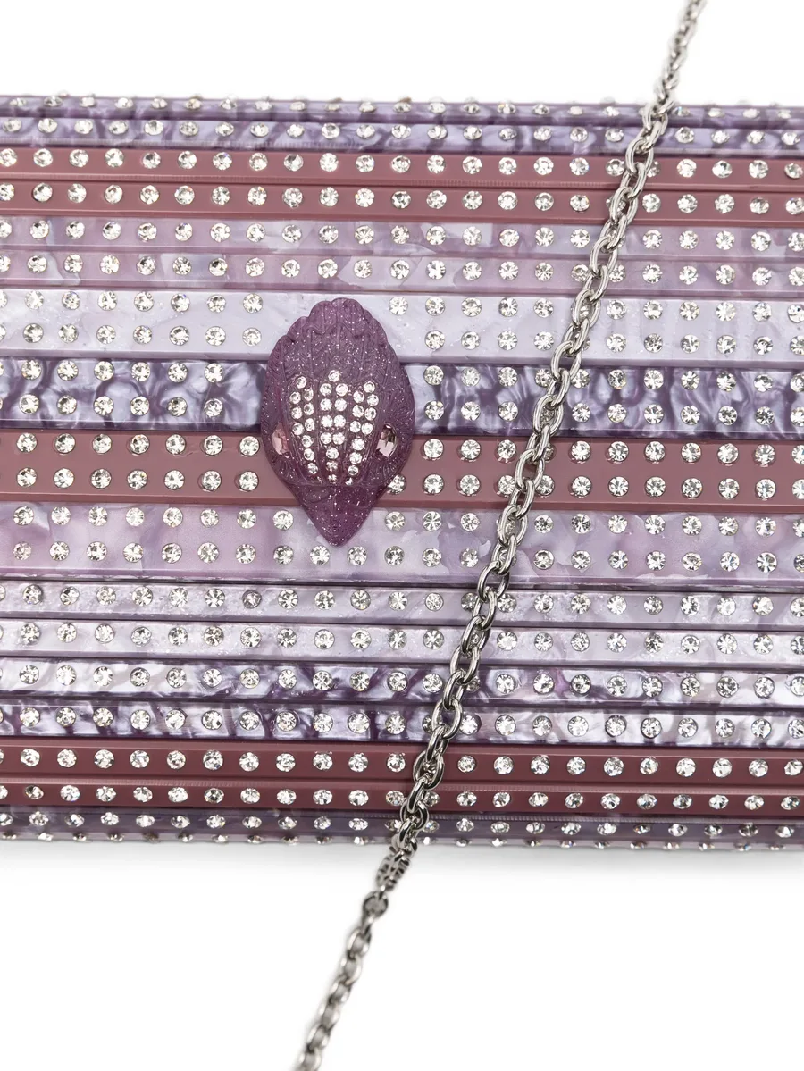 Eagle crystal-embellished clutch bag 4