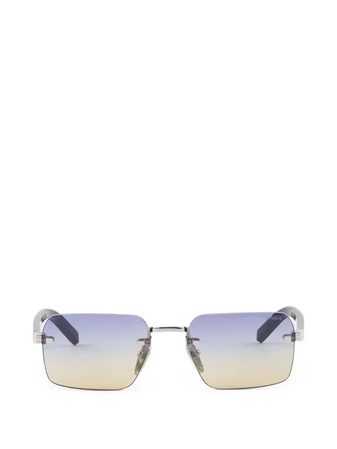 sunglasses with the iconic metal plaque