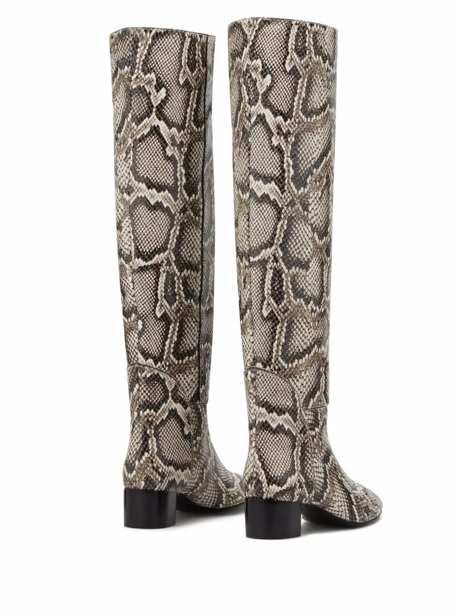 Doreen snakeskin-effect boots 6