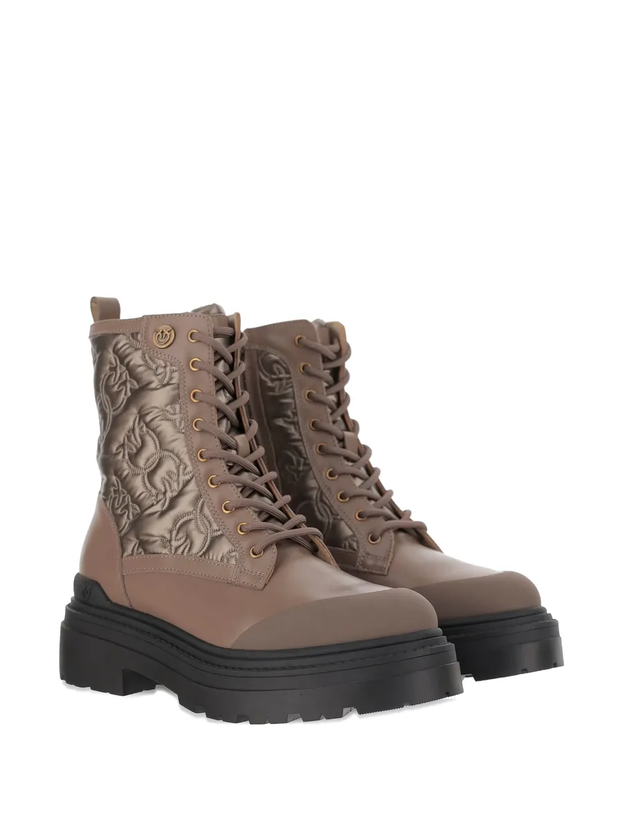 Love Birds-detail lace-up boots 4