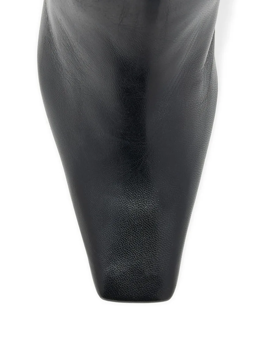 Trap leather knee-high boots 6