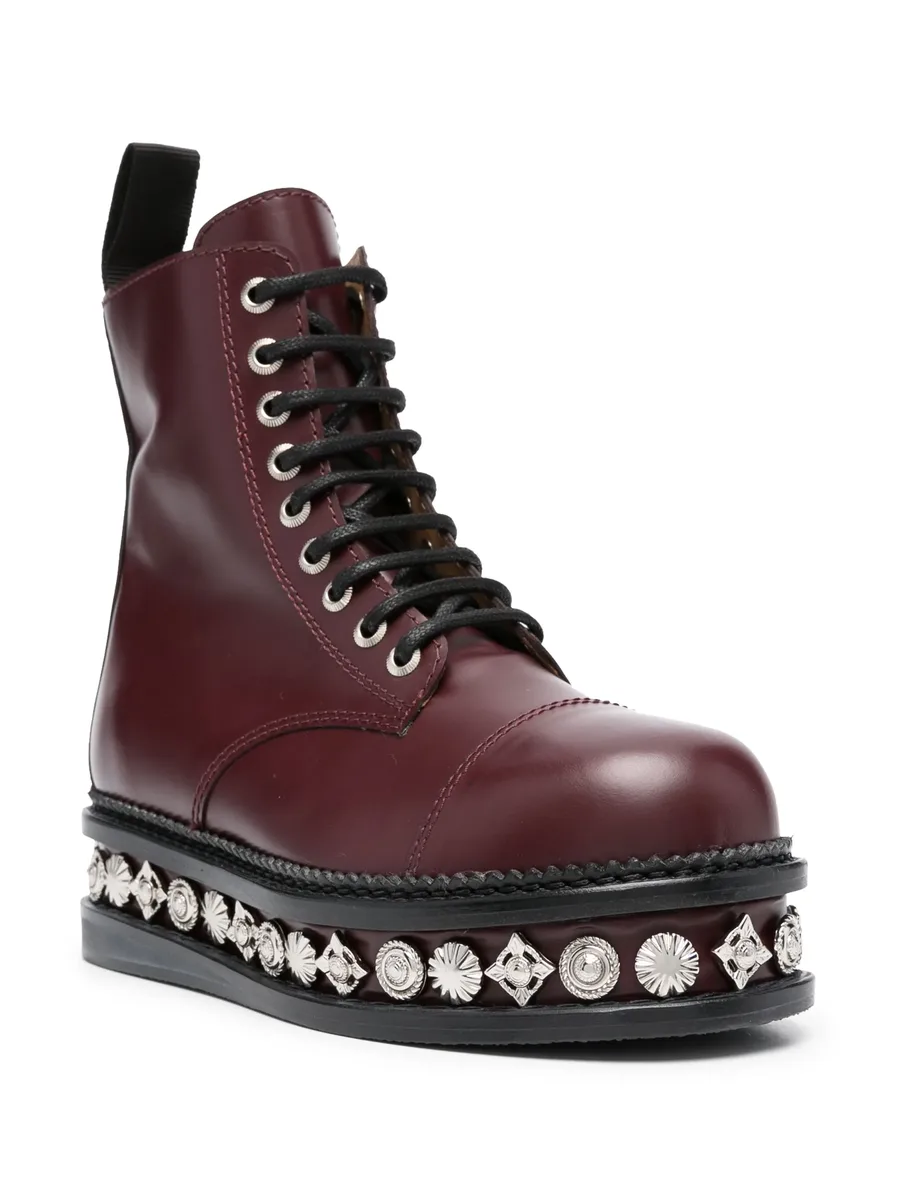 stud-embellished leather boots 4