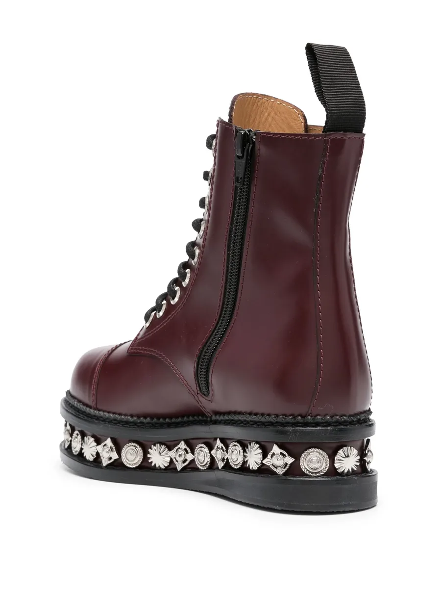 stud-embellished leather boots 6