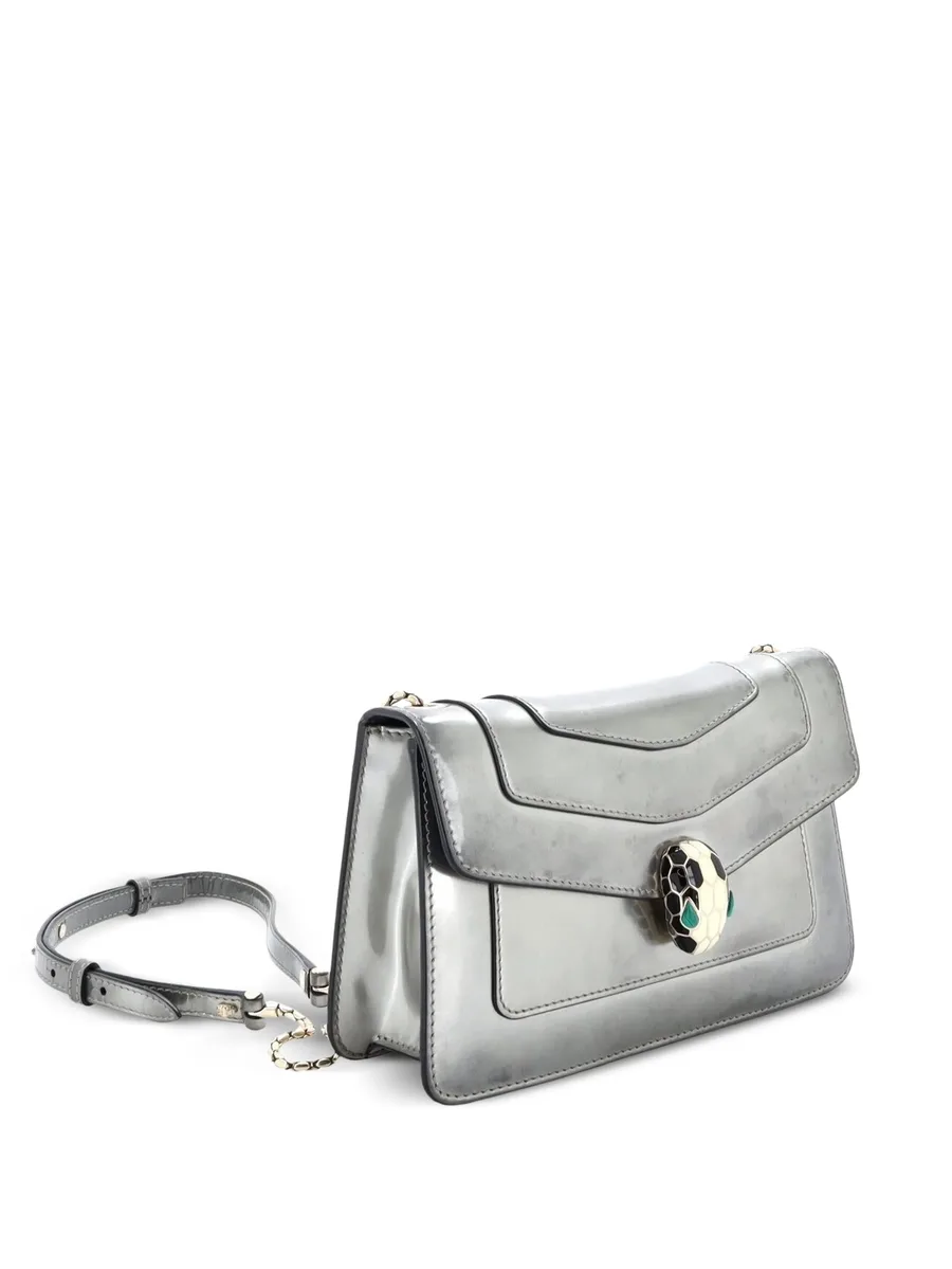 маленькая сумка на плечо Serpenti Forever Square Metallic 4