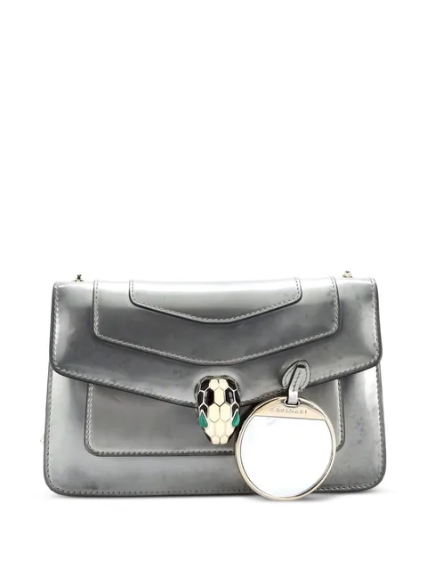 маленькая сумка на плечо Serpenti Forever Square Metallic