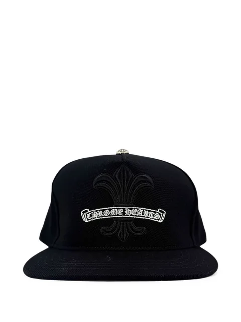 Fleur De Lis logo-embroidered baseball cap