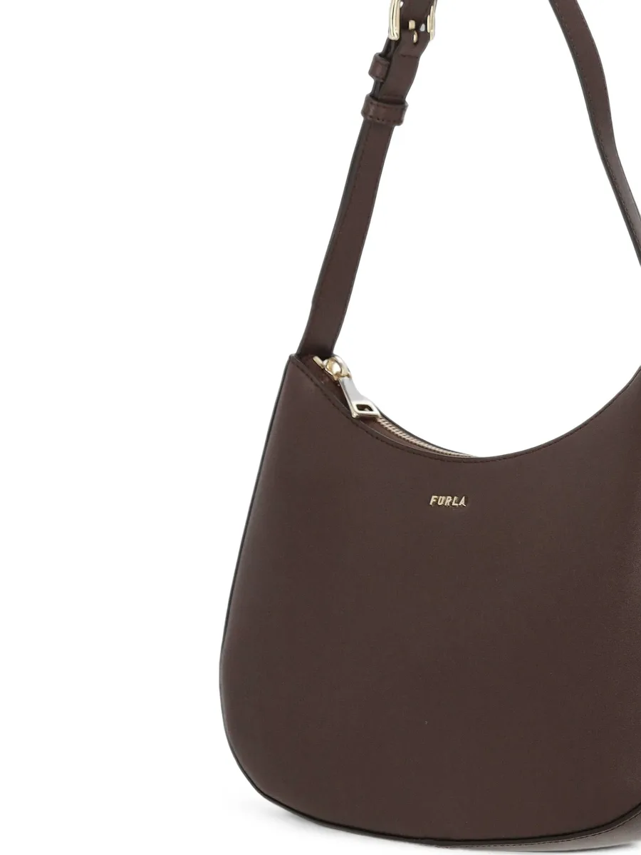 logo-lettering leather shoulder bag 4
