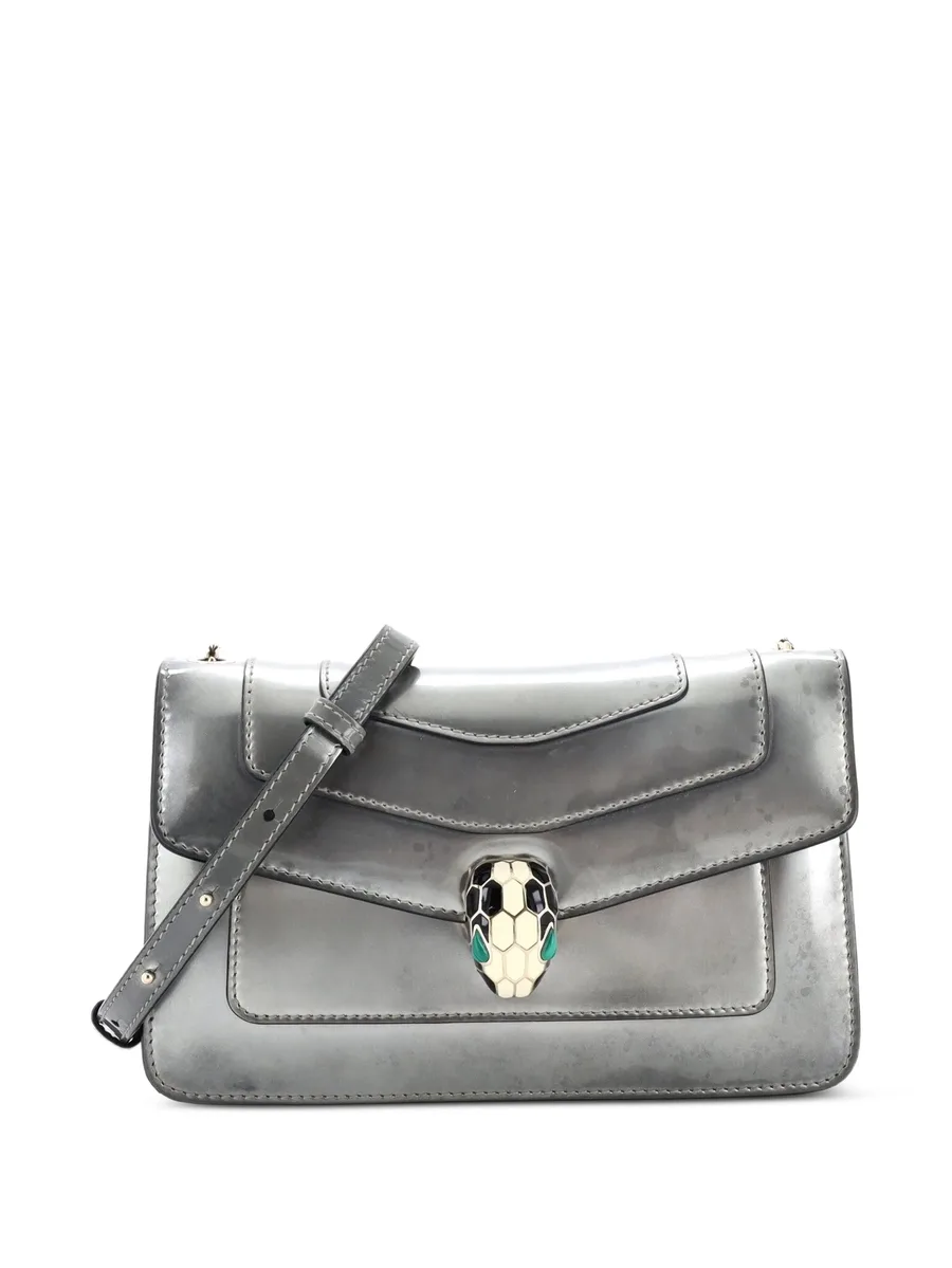 маленькая сумка на плечо Serpenti Forever Square Metallic 2