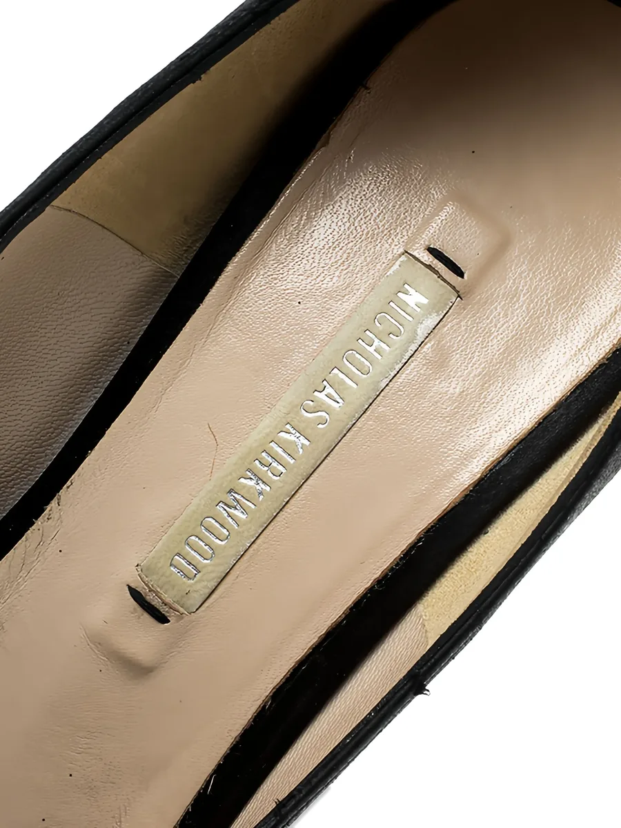125mm satin platform pumps 9