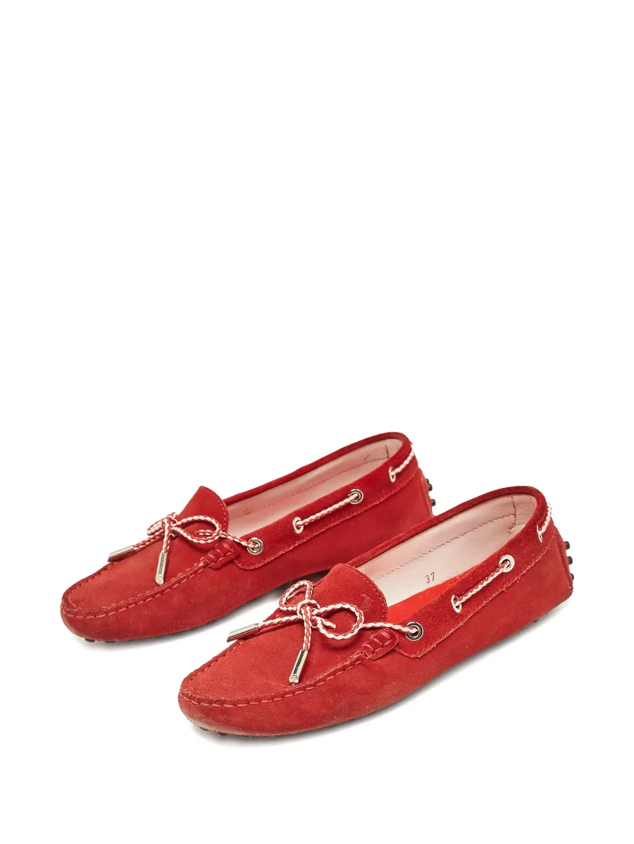 Pre-owned suede loafers 4