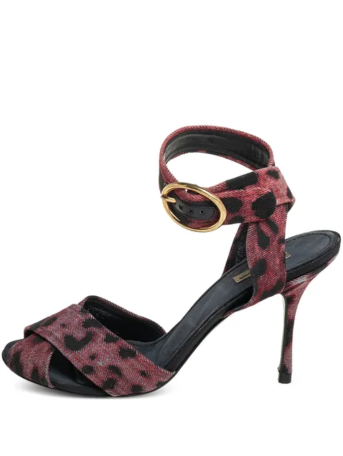 100mm leather sandals
