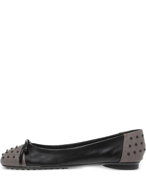 Pre-owned studded ballerina flats