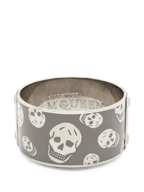 браслет-бэнгл с декором Skull