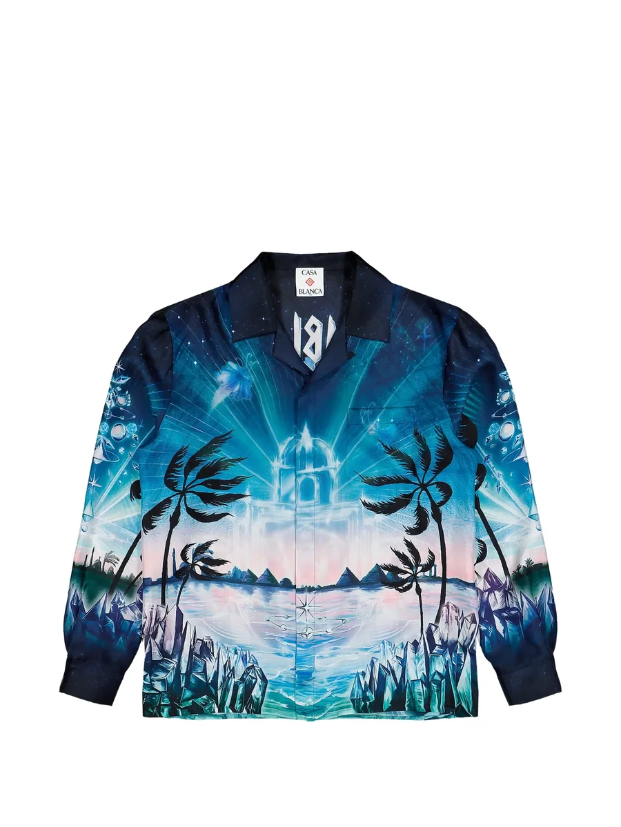 Crystal Alchemy Cuban collar shirt 1