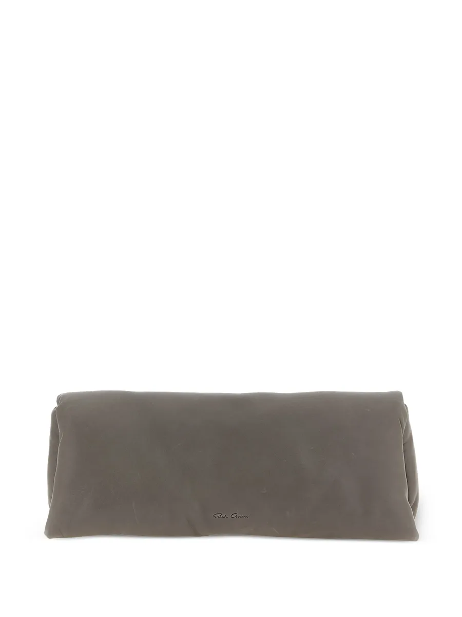 padded leather clutch bag 1