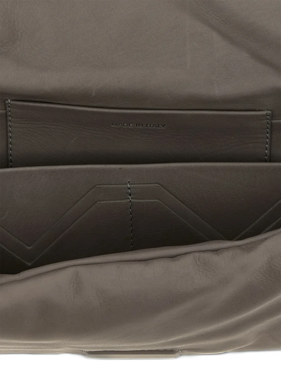 padded leather clutch bag 4