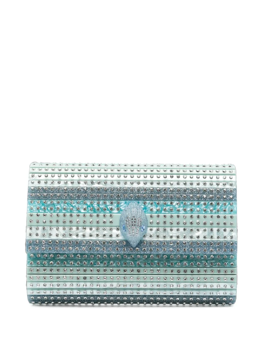 Eagle crystal-embellished clutch bag 1