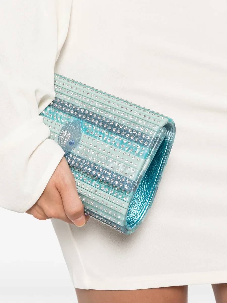 Eagle crystal-embellished clutch bag 2
