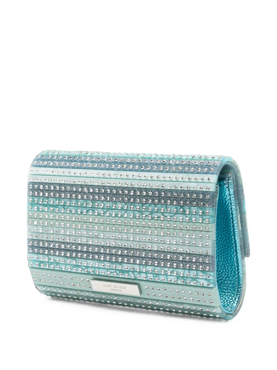 Eagle crystal-embellished clutch bag 3