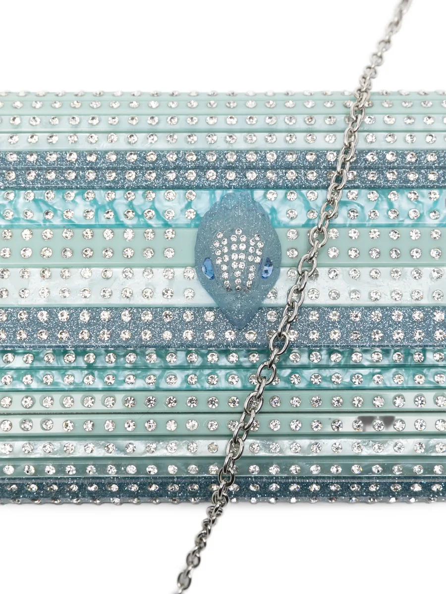 Eagle crystal-embellished clutch bag 4
