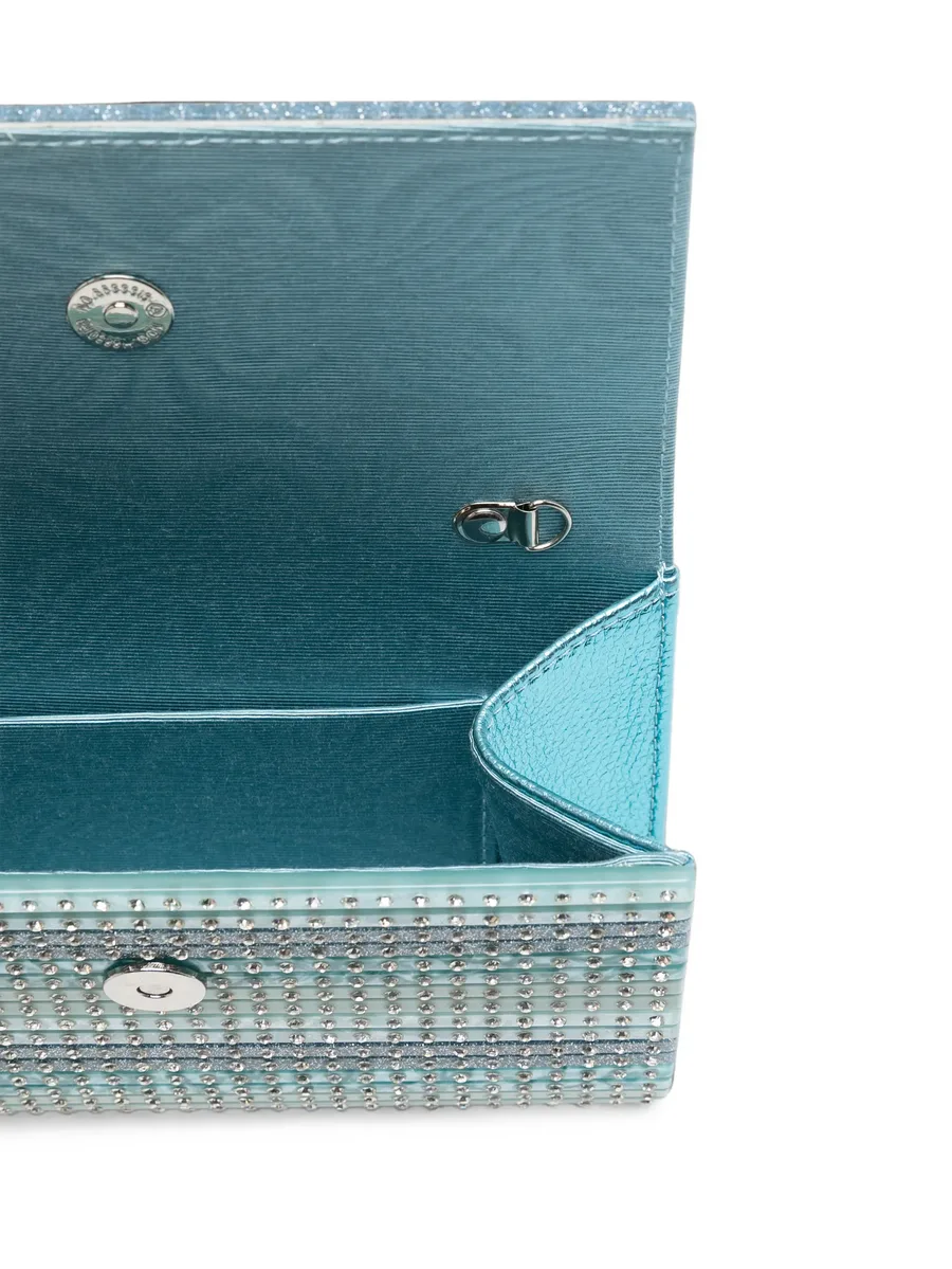 Eagle crystal-embellished clutch bag 5