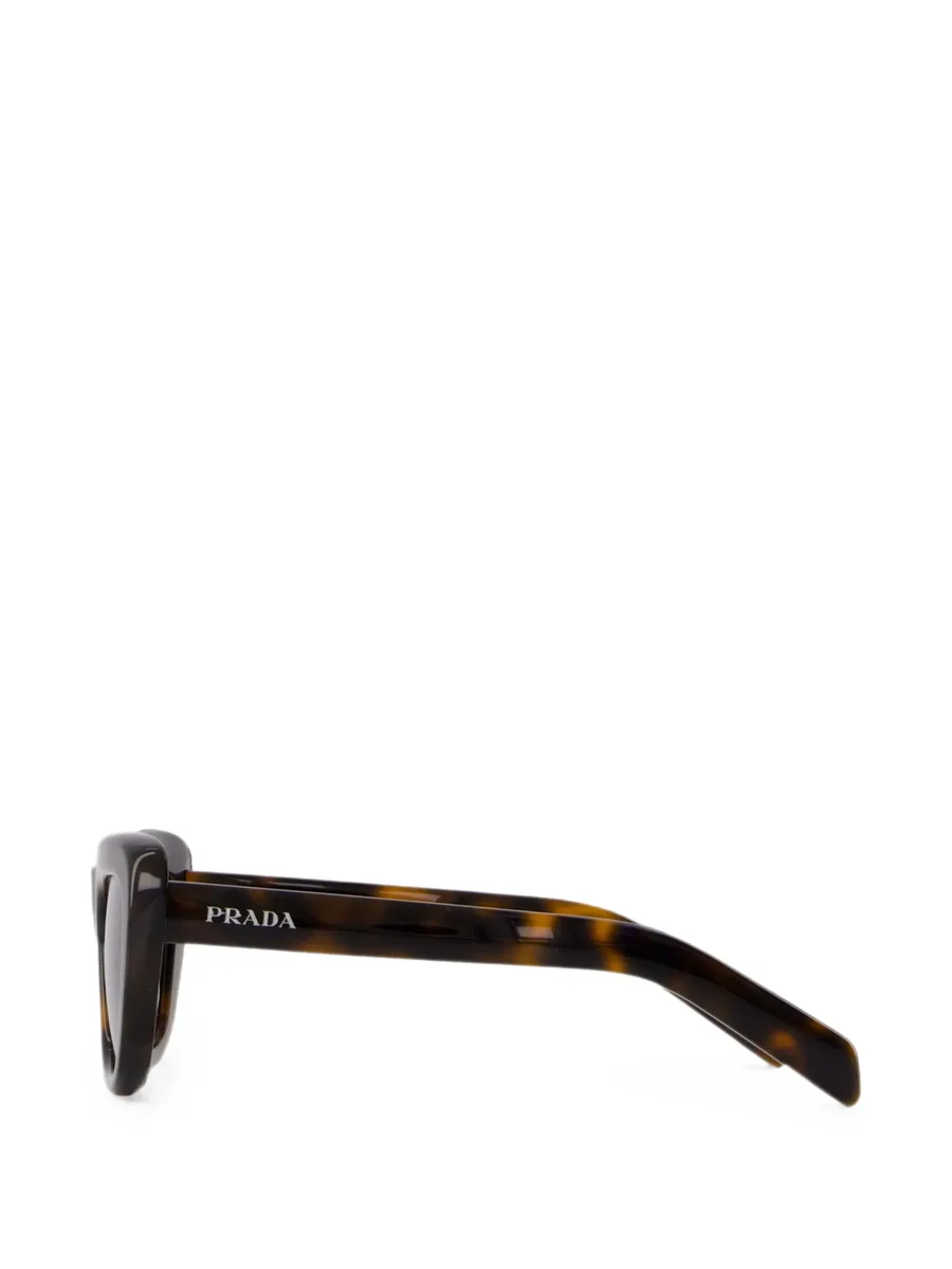 tortoiseshell-effect rectangle-frame sunglasses 2