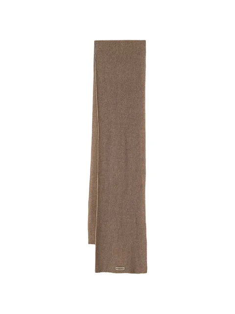 ribbed-knit scarf