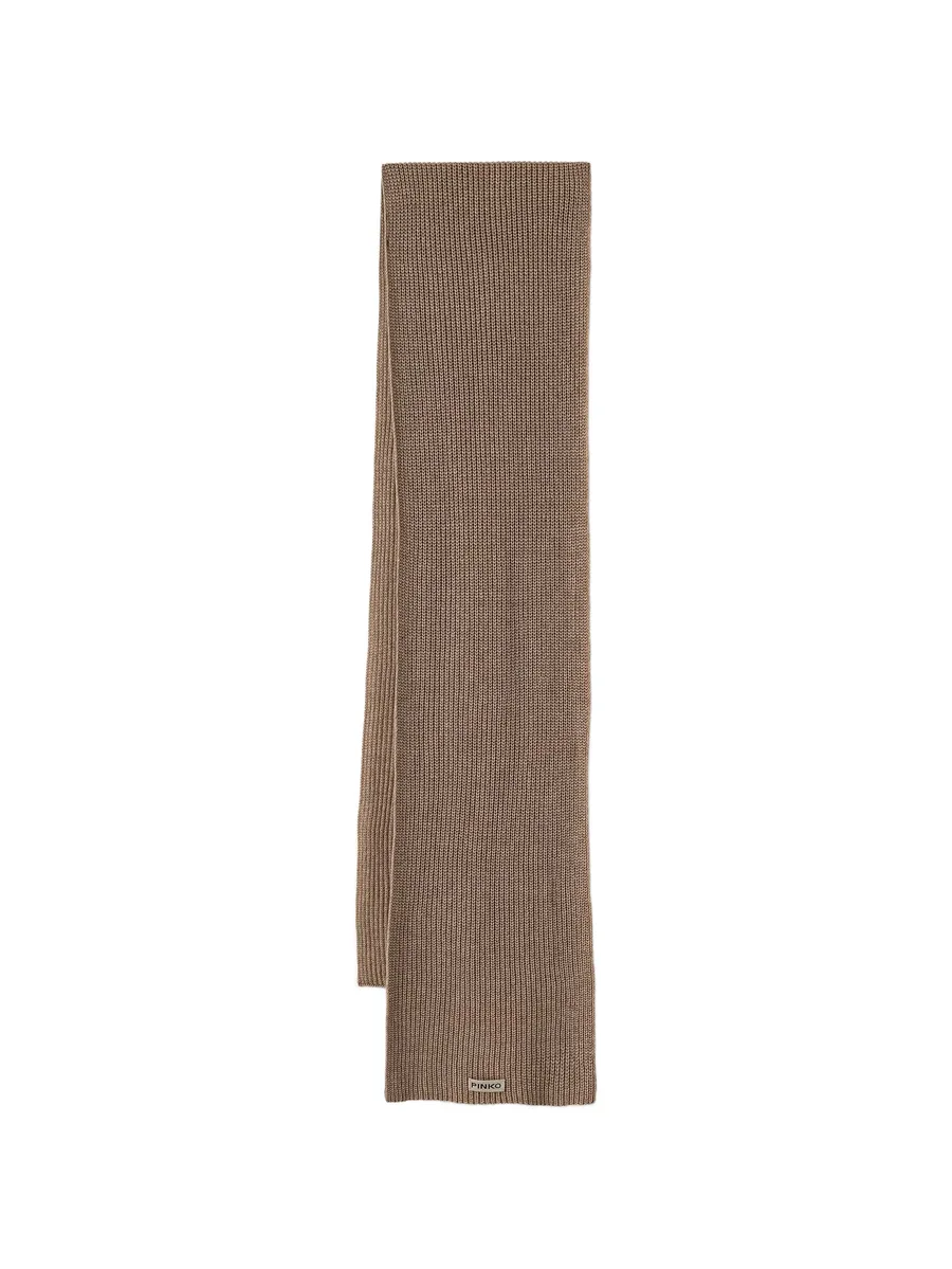 ribbed-knit scarf 1