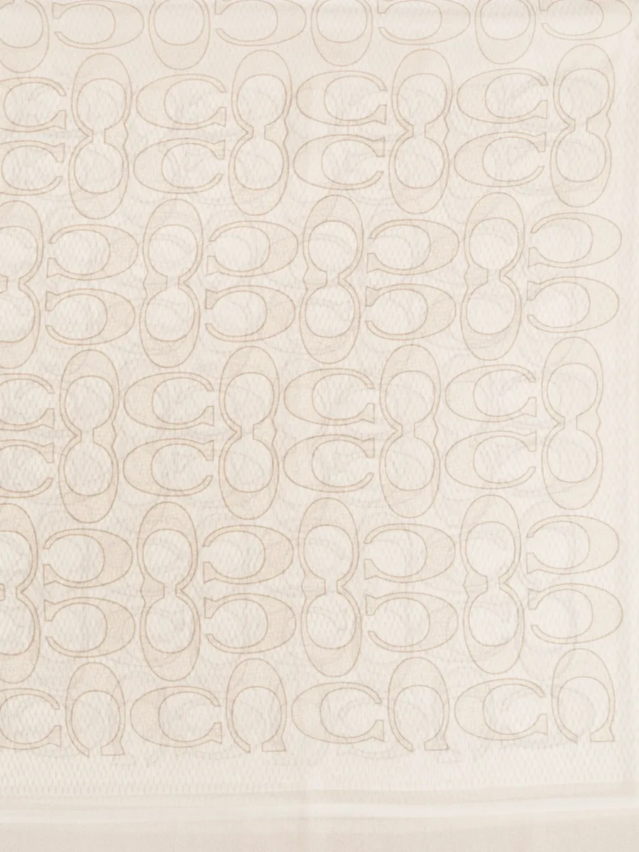 monogram-print silk scarf 3
