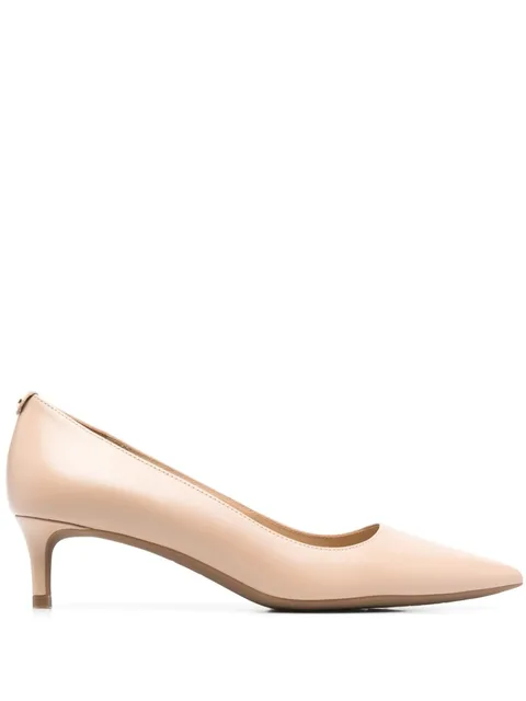 logo-plaque 50mm leather pumps
