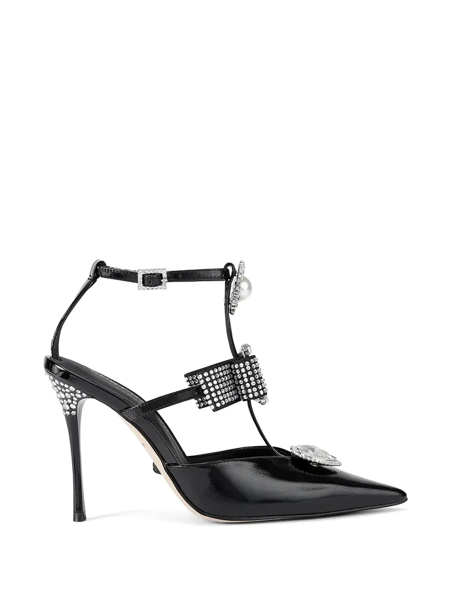 Bow Point Gladiator embellished pumps 2