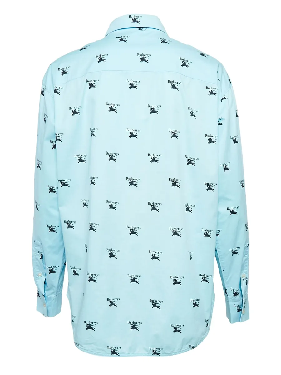logo-print cotton shirt 4