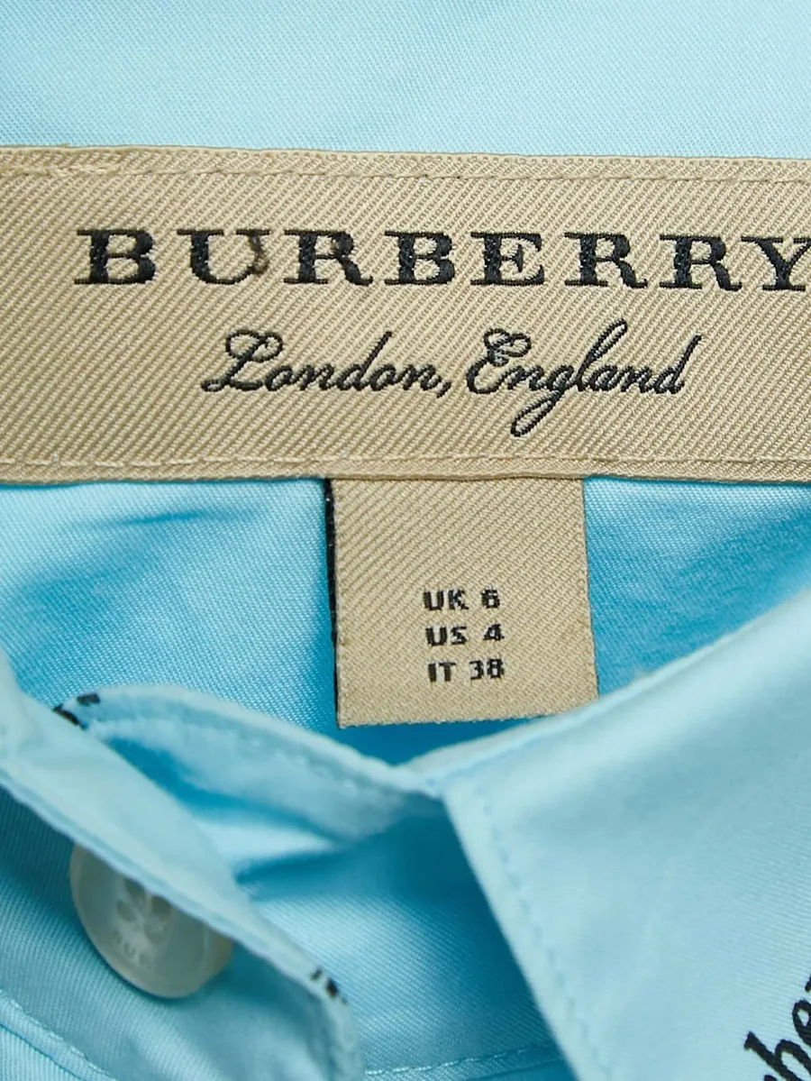 logo-print cotton shirt 6