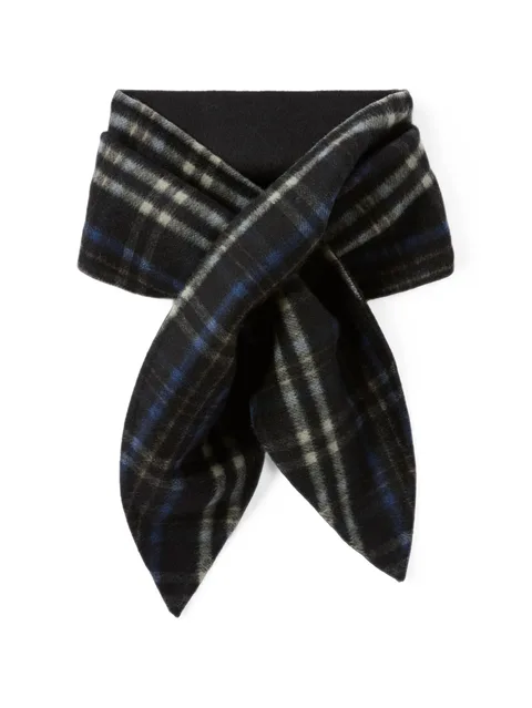 double-sided check scarf