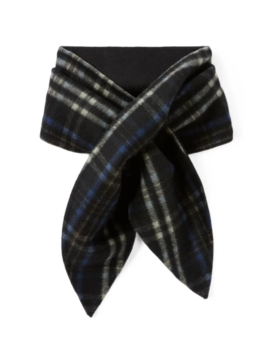 double-sided check scarf 1