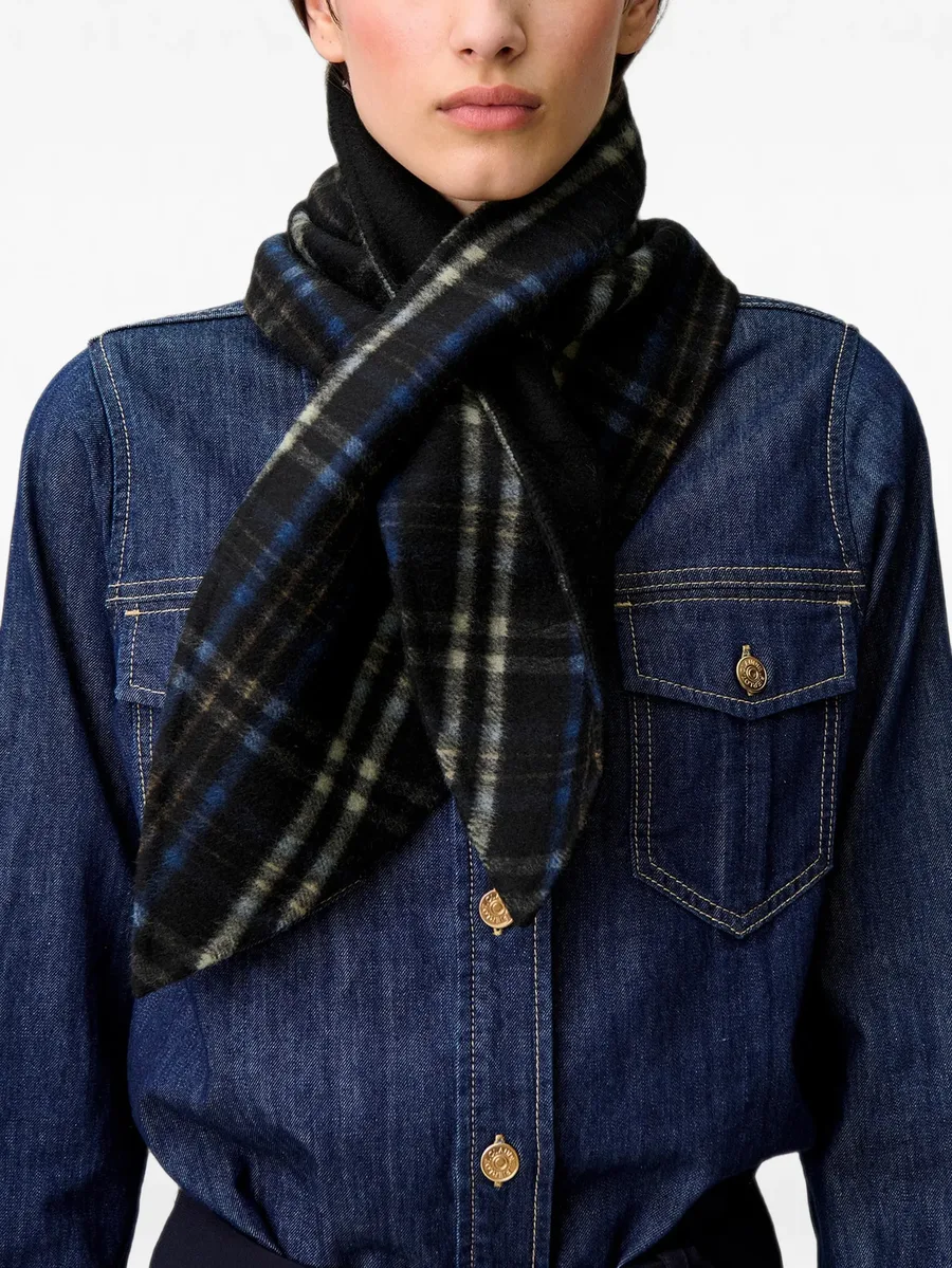 double-sided check scarf 3