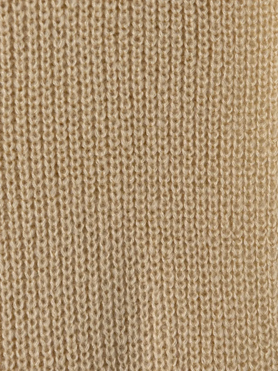 logo-embroidered ribbed scarf 3