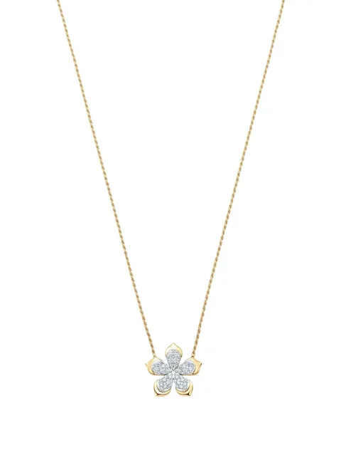 колье Lierre Flower из желтого золота